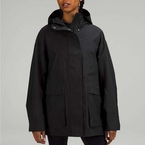 Black Women's Lululemon Oversized Hooded Jacket